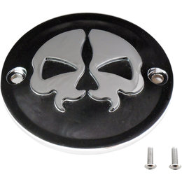 Drag Specialties Skull Points Cover Each For Harley Black Chrome 0940-1615 Black