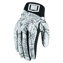 Icon Mens 1000 Collection Luckytime Mesh Street Riding Gloves White