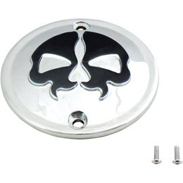 Drag Specialties Skull Points Cover Each For Buell Harley Chrome Black 0940-1616 Unpainted