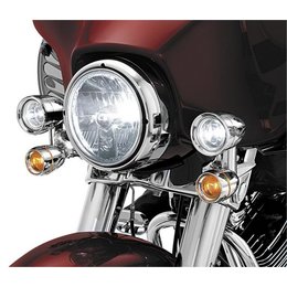 Chrome Kuryakyn Driving Lights For Harley Flht Flhx Flhr 97-10