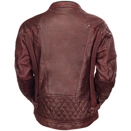 RSD Mens Clash Leather Jacket Red