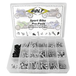 Bolt MC Japanese Sportbike Pro-Pack Universal Factory Style Hardware Kit Steel Metallic