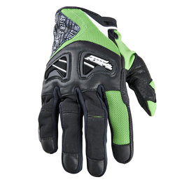 Green Speed & Strength Run With The Bulls Leather Textile Gloves