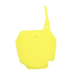 UFO Plastics Front Number Plate Yellow For Suzuki RM85 00-09