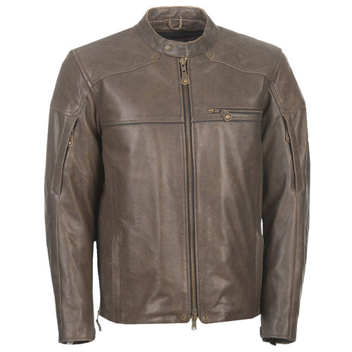 $349.95 Highway 21 Mens Gasser Armored Leather Jacket #974706