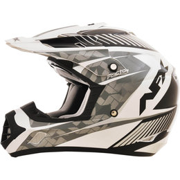 AFX FX17 Gloss Factor Motocross Helmet Silver