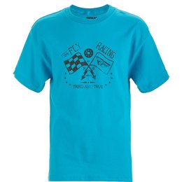 Fly Racing Youth Boys Tried And True Cotton T-Shirt Blue