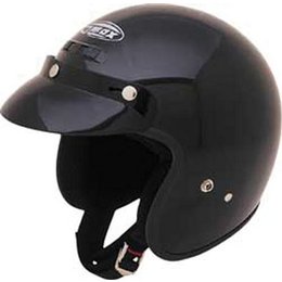 Black Gmax Youth Gm2y Open Face Helmet