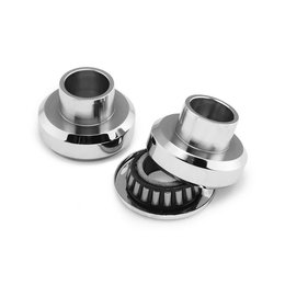Chrome Bikers Choice Fork Cups With Bearing & Race For Harley Big Twin