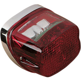 Drag Specialties LED Taillight Assembly For Harley Chrome With Red Lens DS280457
