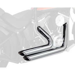 Vance & Hines Shortshots Staggered Dual Exhaust For Harley-Davidson Softail Red