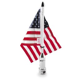 Stainless Steel Pro Pad Folding Flag Mount With Usa Flag 1 2 Bars