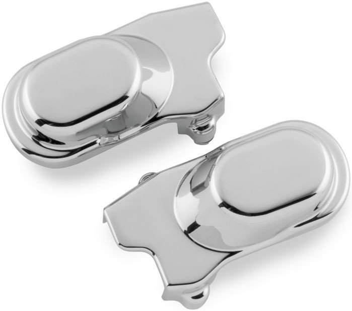 Chrome Rear Axle Caps Smooth Style fits Harley-Davidson