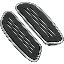 Drag Specialties Sweeper Passenger Floorboards Pair For Harley Chrome 1621-0349