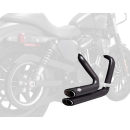Vance & Hines Shortshots Staggered Dual Exhaust For Harley Sportster 47229 Red