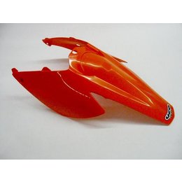UFO Plastics Rear Fender W/Panels Orange KTM EXC SX XC