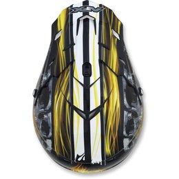 Black, Yellow Afx Mens Fx-17 Fx17 Inferno Helmet Black Yellow
