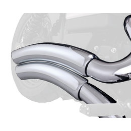 Vance & Hines Super Radius 2 Into 2 Dual Exhaust System For Harley Dyna 26053