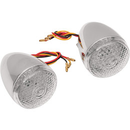 Drag Specialties Deuce-Style LED Front Turn Signals Pair For Harley 2020-0276