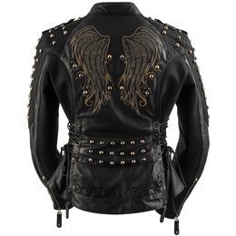 Black Brand Womens Mantra Leather Jacket Black
