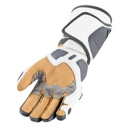 White Icon Mens Hypersport Pro Long Leather Gloves 2014