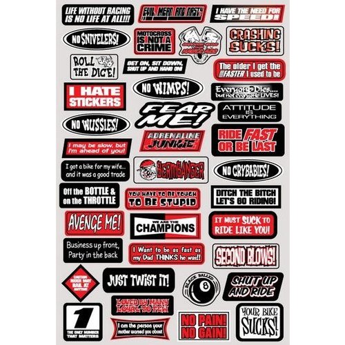 KIT Stickers Akrapovic Motorcycles Universal Stickers Decal Decal