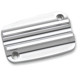 Covingtons Finned Front Master Cylinder Cover Harley Milwaukee 8 Chrome C1175-C Unpainted