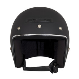 Z1R Jimmy Rubatone Open Face 3/4 Motorcycle Helmet With Snaps Black