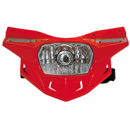 UFO Plastic Stealth Headlight Universal Red PF01715-070