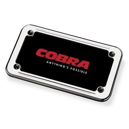 Cobra LICENSE Plate FRAME 7-1/4 IN X 4-1/4 IN Chrome