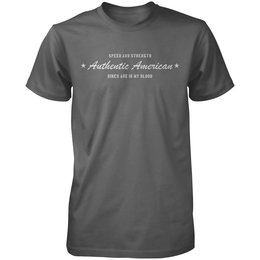 Grey Speed & Strength Mens Authentic American T-shirt 2014