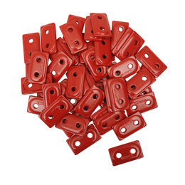 Woody's Double Digger Snowmobile Support Plates 48-Pack Red ADD2-3790-B Red