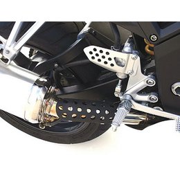 Black Targa Exhaust Heat Shield Universal Sportbike