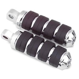 Chrome Bikers Choice Anti-vibration Pegs Male Mount For Harley