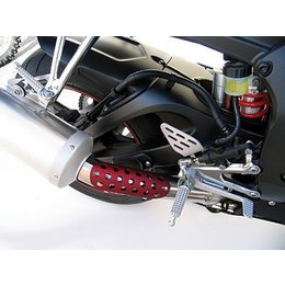 Red Targa Exhaust Heat Shield Universal Sportbike