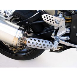 Silver Targa Exhaust Heat Shield Universal Sportbike