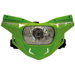 UFO Plastic Stealth Headlight Universal Green PF01715-026