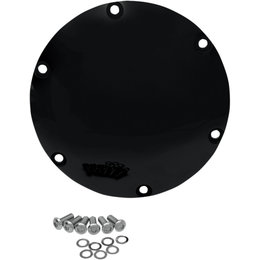 Drag Specialties Domed Derby Cover For Harley High-Sheen Black 1107-0287 Black