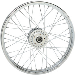 Drag Specialties 21x2.15 40-Spoke Laced Front Wheel For Harley Chrome 0203-0533
