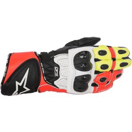 Alpinestars Mens GP Plus R Leather Riding Gloves White