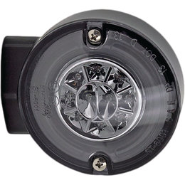 HardDrive HALO LED Rear Turn Signal W/ Smoke Lens For Harley Black 164508 Black