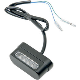 Drag Specialties LED License Plate Tag Light Universal Gloss Black 2030-0580