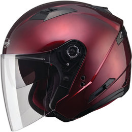 GMAX OF-77 Solids Dot Approved Open Face Helmet Red