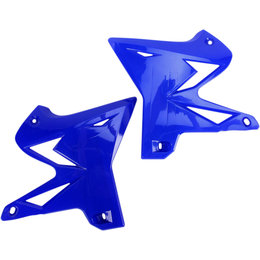 UFO Plastics Restyled Radiator Covers Shrouds Pair For Yamaha Blue YA04834-089 Blue