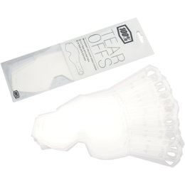 100% Goggle Standard Tear Offs 50-Pack Transparent