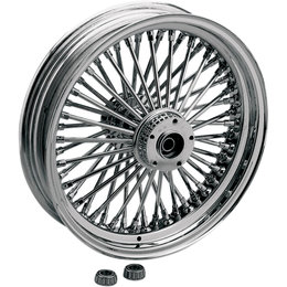 Drag Specialties 18x3.50 Fat Daddy Radially Laced Front Wheel For ABS For Harley Metallic
