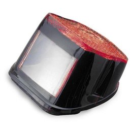 Black/red Bikers Choice Blackout Taillight Lens For Harley Big Twin
