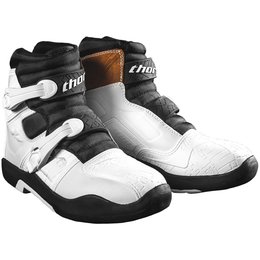 Thor Mens Blitz LS CE Certified Short Riding Boots White