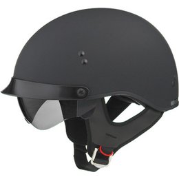 Flat Black Gmax Mens Gm65 Full Dress Half Helmet 2013