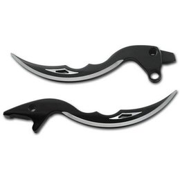 Pro-One Performance Blade Levers Black For Harley Softail Dyna FLH 96-10